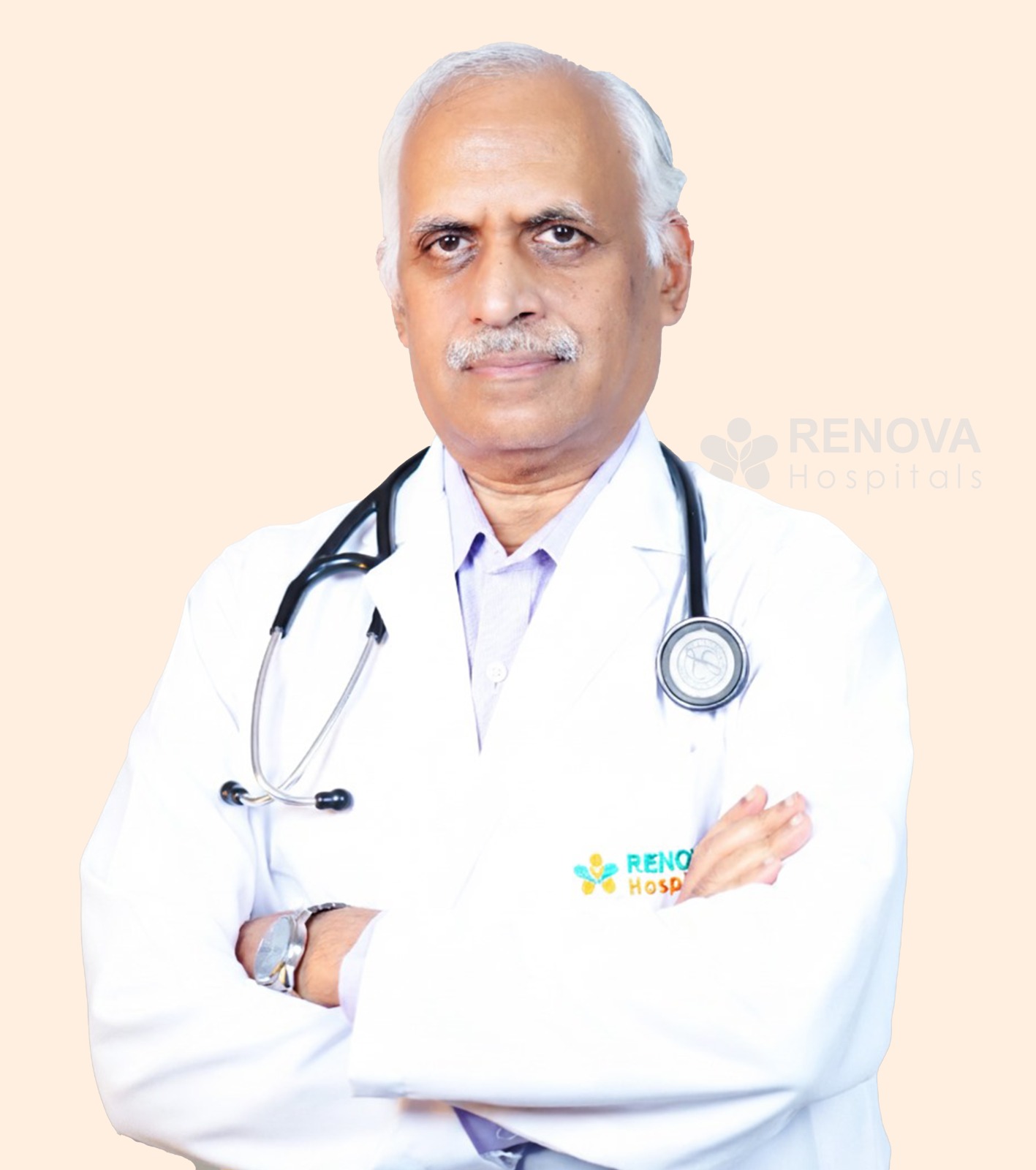 Dr B K Srinivasa Sastry, senior interventional cardiologist at Renova with 40+ years expertise