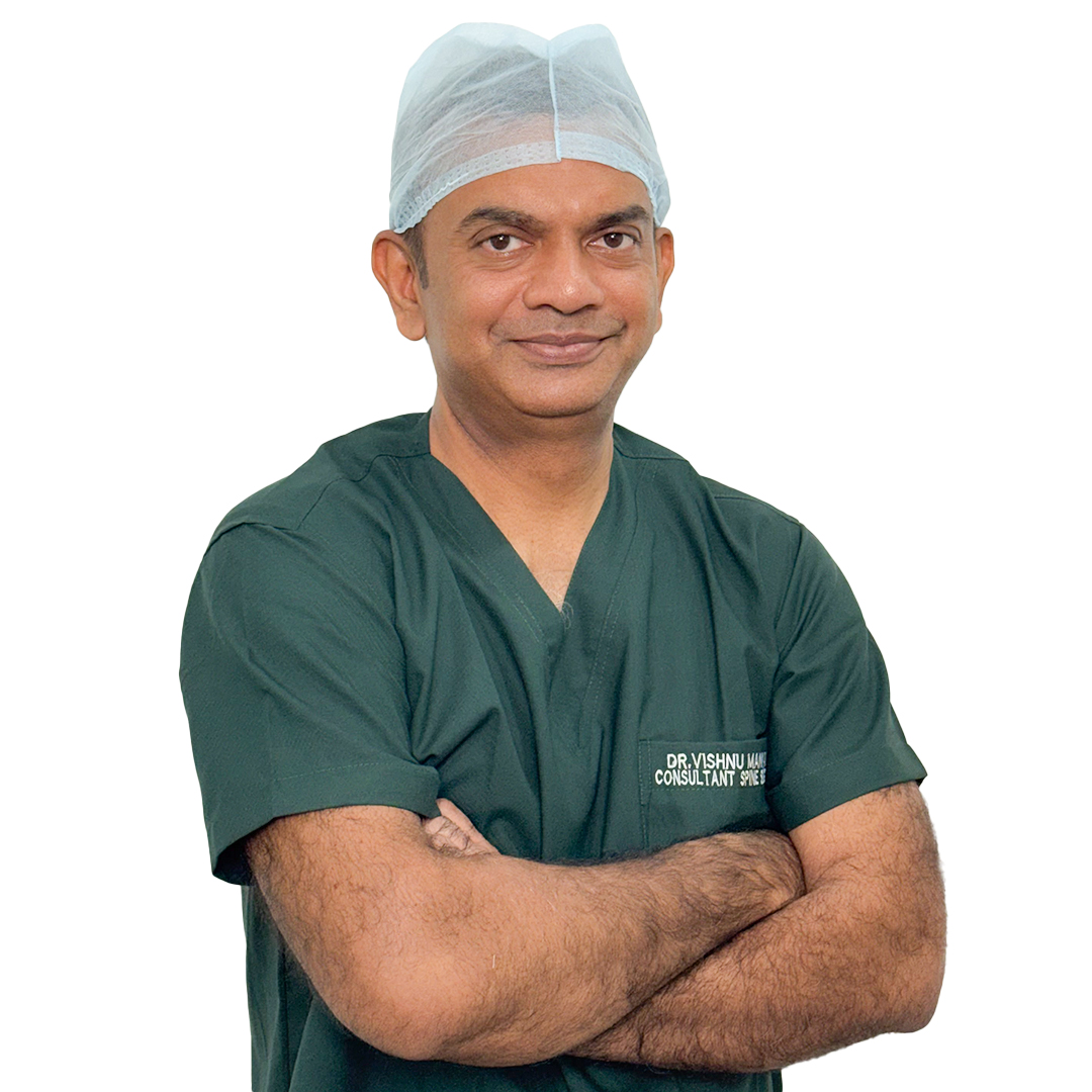 Dr Vishnu Manyam, Spine Surgeon at Renova, expert in minimally invasive and endoscopic surgery