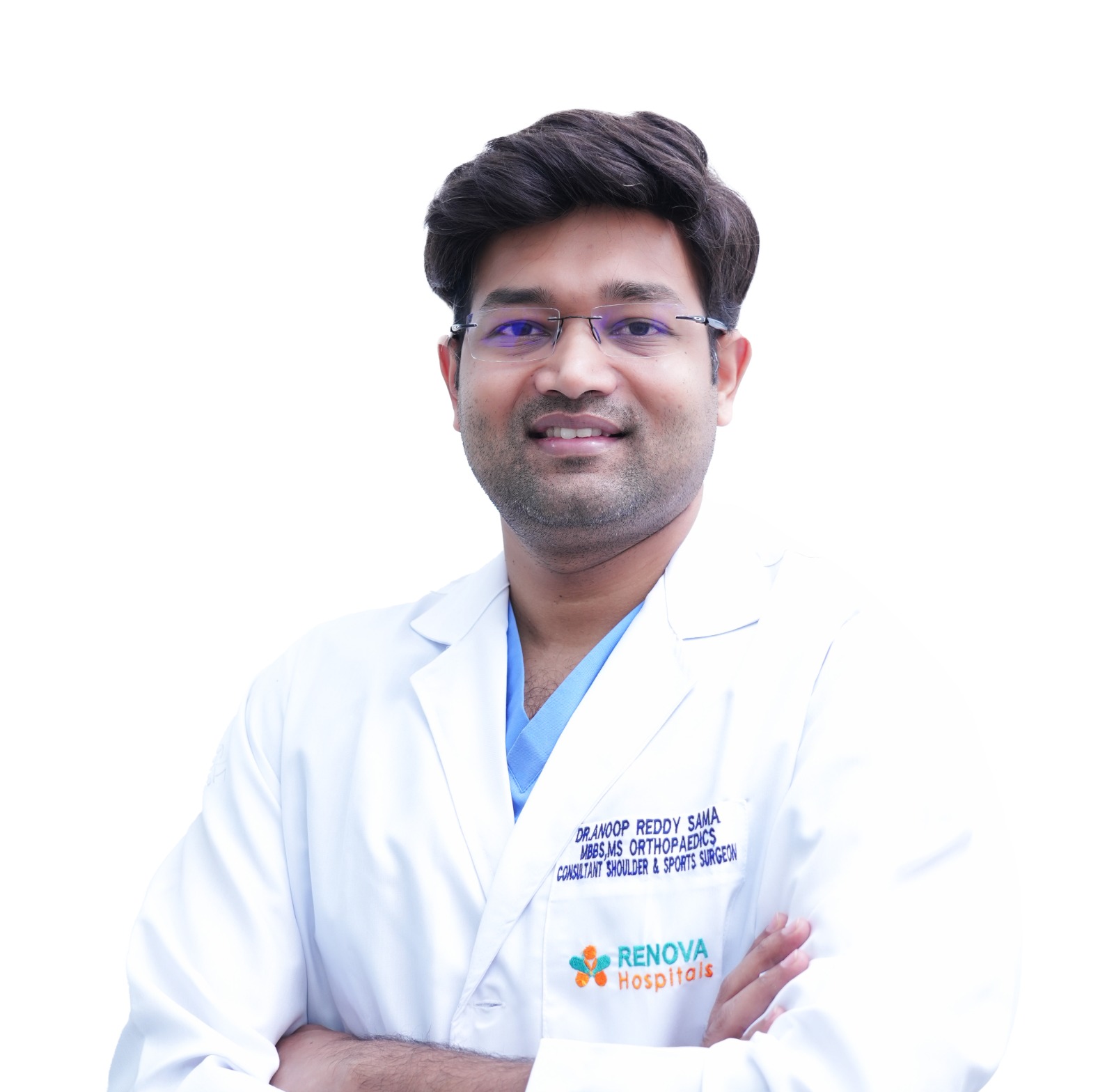 Dr. Anoop Reddy Sama, Shoulder & Sports Orthopaedic Surgeon at Renova Hospitals, Hyderabad