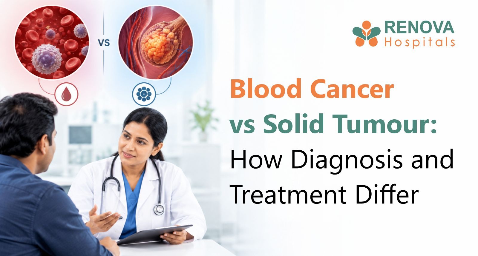 Comparing blood cancer and solid tumour treatment approaches