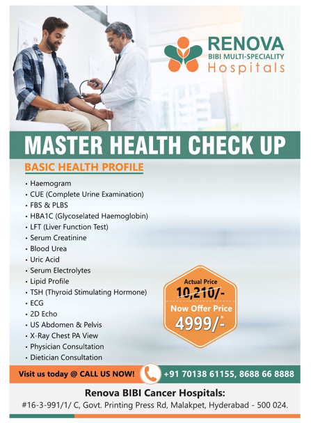 Master Health Check Up - Health Checkup Package